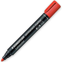 staedtler 352 lumocolor permanent marker bullet 2.0mm red