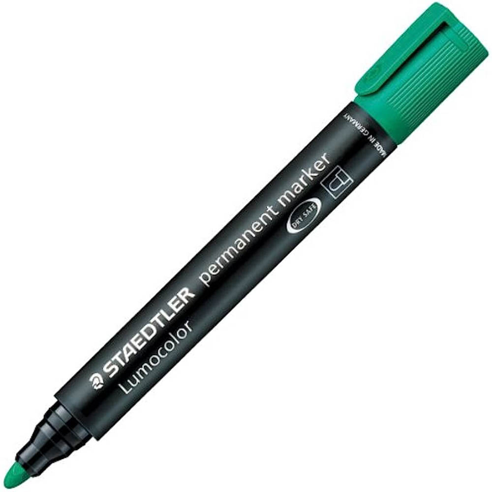 Image for STAEDTLER 352 LUMOCOLOR PERMANENT MARKER BULLET 2.0MM GREEN from That Office Place PICTON