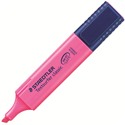 Image for STAEDTLER 364 TEXTSURFER CLASSIC HIGHLIGHTER CHISEL PINK from Office Heaven