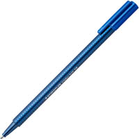 staedtler 437 triplus ballpoint pen extra broad blue box 10