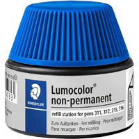 staedtler 487-15 lumocolor non-permanent refill station 15ml blue