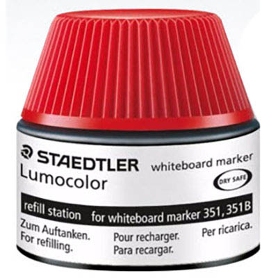 Image for STAEDTLER 488-51 LUMOCOLOR WHITEBOARD MARKER REFILL STATION 20ML RED from Office Fix - WE WILL BEAT ANY ADVERTISED PRICE BY 10%