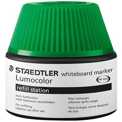 Image for STAEDTLER 488-51 LUMOCOLOR WHITEBOARD MARKER REFILL STATION 20ML GREEN from Mitronics Corporation