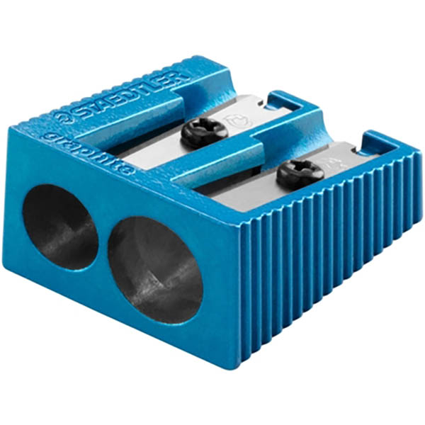 Image for STAEDTLER 510 PENCIL SHARPENER 2-HOLE METAL ASSORTED from Mitronics Corporation
