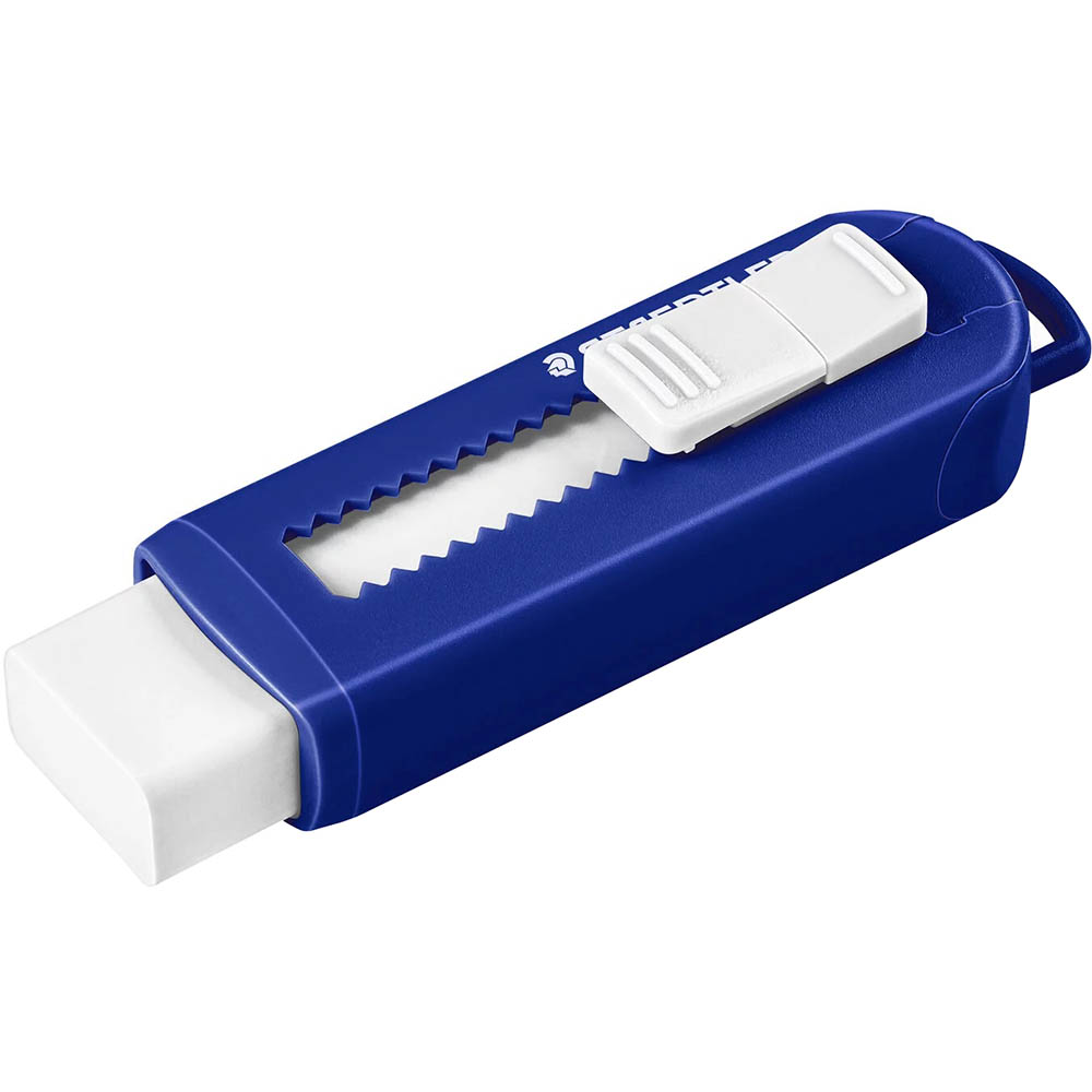 Image for STAEDTLER 525 SLIDE ERASER PVC FREE BLUE/WHITE from Olympia Office Products