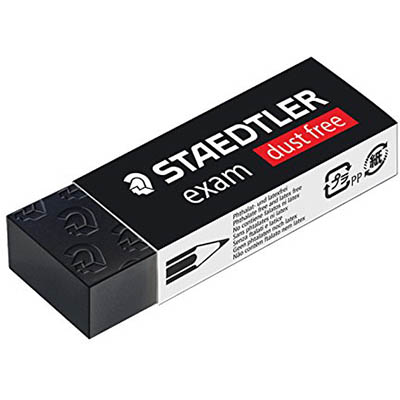Image for STAEDTLER 526 EXAM PENCIL ERASER LARGE BLACK from Clipboard Stationers & Art Supplies