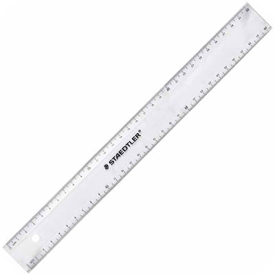 Image for STAEDTLER 562 RULER METRIC 300MM CLEAR from Mitronics Corporation