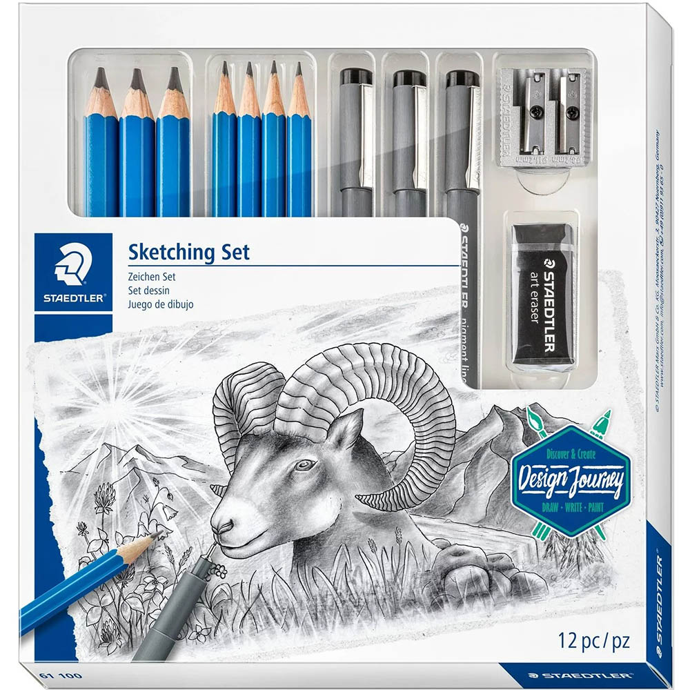Image for STAEDTLER 61 DESIGN JOURNEY LUMOGRAPH SKETCHING MIXED SET from Prime Office Supplies