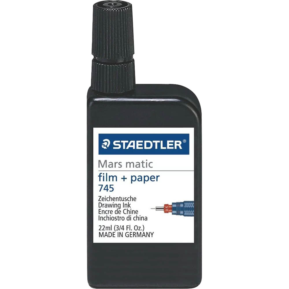 Image for STAEDTLER 745 MARS MATIC DRAWING INK BLACK from BusinessWorld Computer & Stationery Warehouse