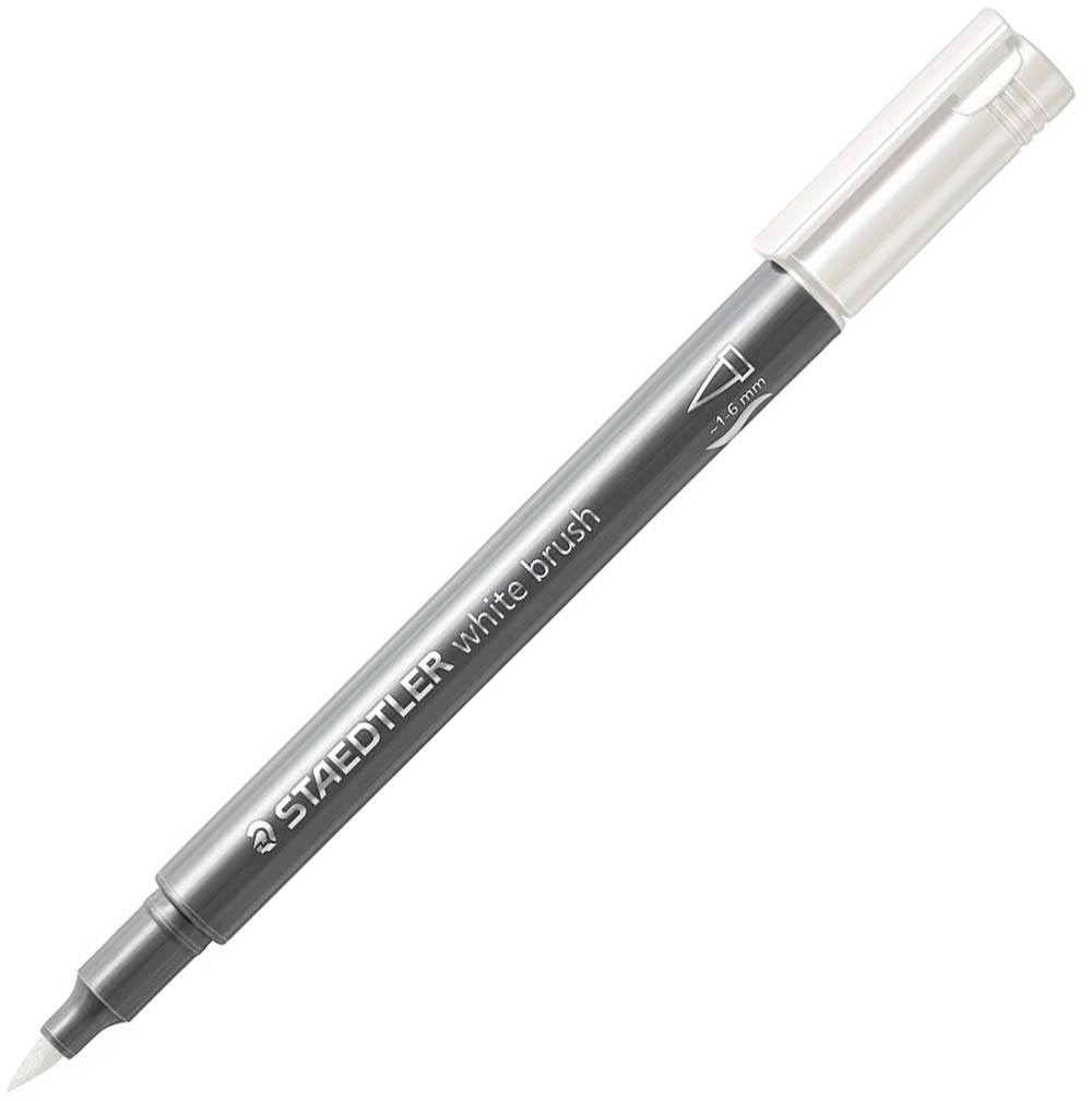 Image for STAEDTLER 8321 METALLIC BRUSH MARKER WHITE from That Office Place PICTON
