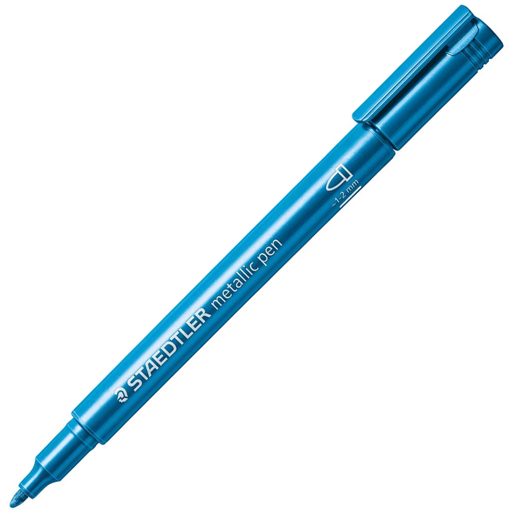 Image for STAEDTLER 8323 METALLIC MARKER BLUE from Clipboard Stationers & Art Supplies