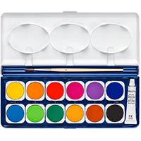 staedtler noris watercolour paint tray white/blue