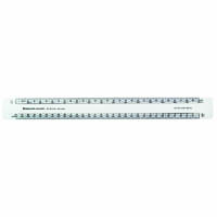 staedtler as1212-2 academy oval scale ruler 300mm clear