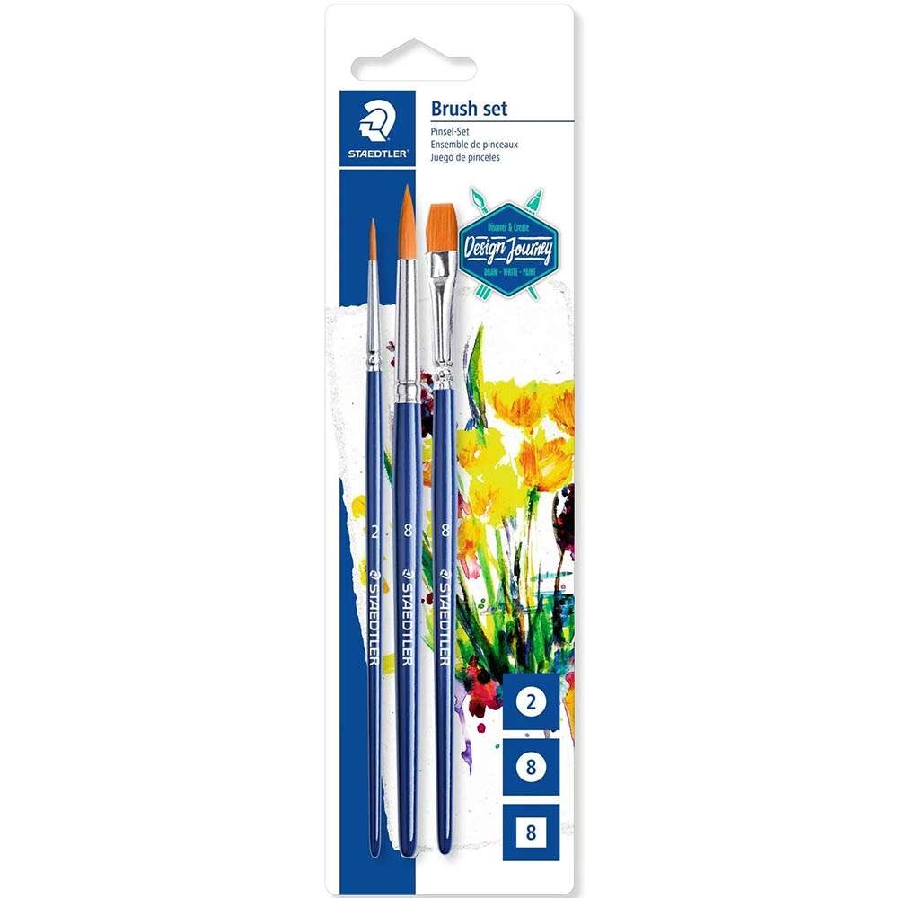 Image for STAEDTLER 989 DESIGN JOURNEY BRUSH PACK 3 from Prime Office Supplies