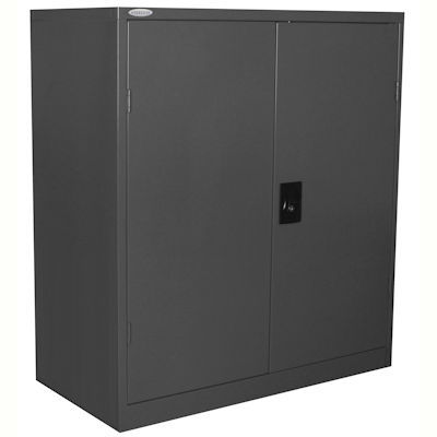 Image for STEELCO STATIONERY CABINET 2 SHELVES 1015 X 914 X 463MM GRAPHITE RIPPLE from Mitronics Corporation