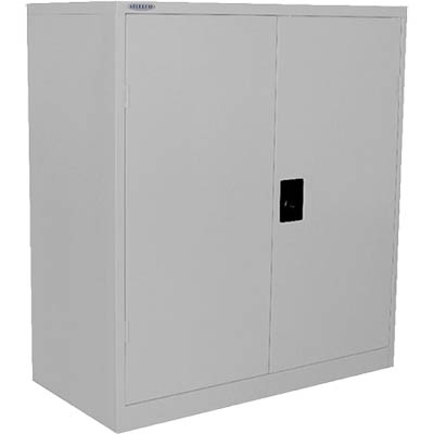 Image for STEELCO STATIONERY CABINET 2 SHELVES 1015 X 914 X 463MM SILVER GREY from Office Fix - WE WILL BEAT ANY ADVERTISED PRICE BY 10%