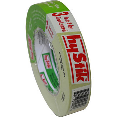 Image for HYSTIK 833 HEAVY DUTY MASKING TAPE 24MM X 55M from Clipboard Stationers & Art Supplies