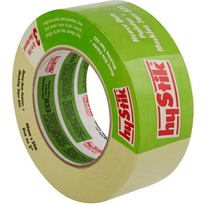Image for HYSTIK 833 HEAVY DUTY MASKING TAPE 48MM X 55M from Mitronics Corporation