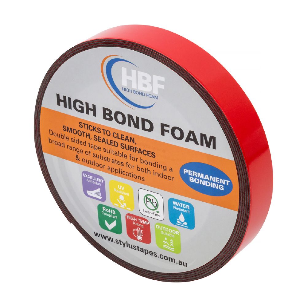 Image for STYLUS 5611 DOUBLE SIDED TAPE HIGH BOND FOAM 12MM X 5M GREY from BusinessWorld Computer & Stationery Warehouse