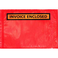 stylus packaging envelope invoice enclosed 175 x 115mm red pack 1000