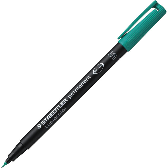 Image for STAEDTLER 313 LUMOCOLOR PERMANENT MARKER BULLET SUPERFINE 0.4MM GREEN from That Office Place PICTON