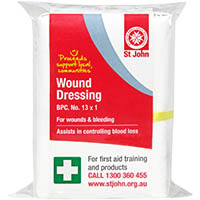 st john wound dressing size 13