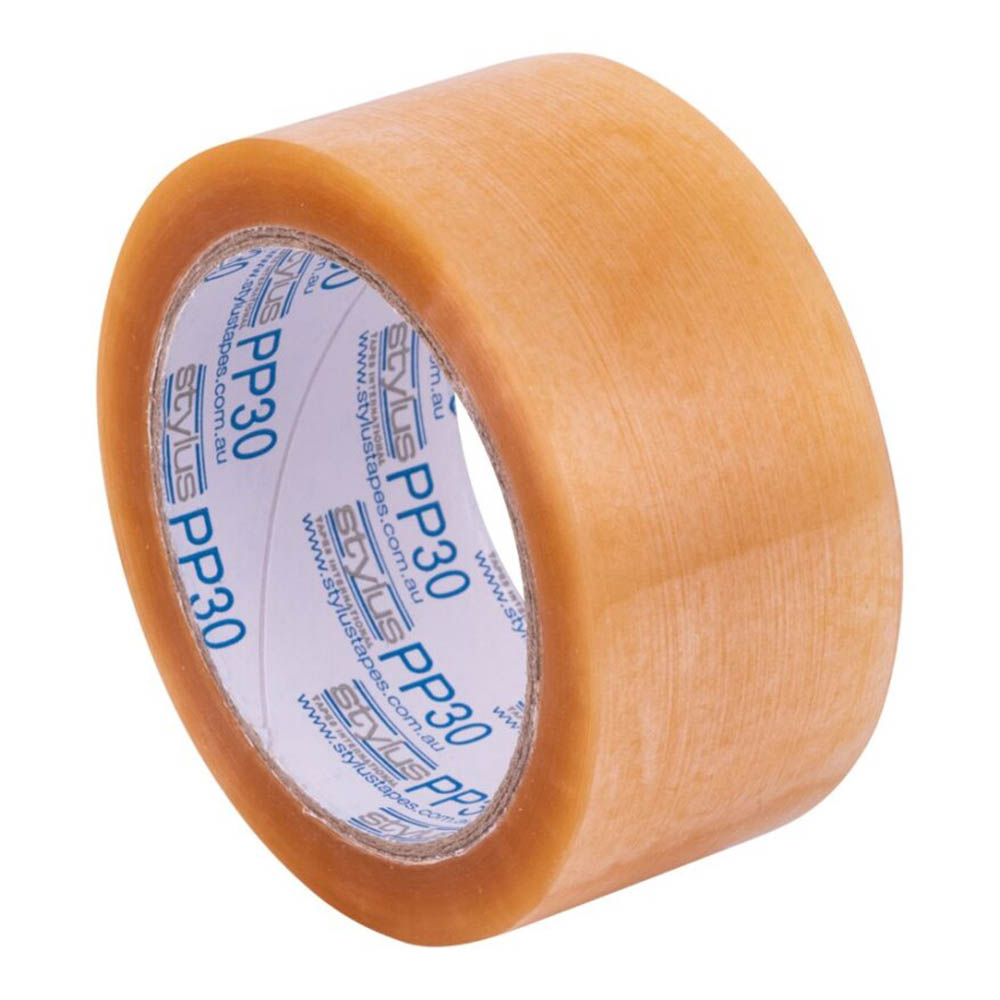 Image for STYLUS PP30 PACKAGING TAPE 48MM X 75M TRANSPARENT from SNOWS OFFICE SUPPLIES - Brisbane Family Company