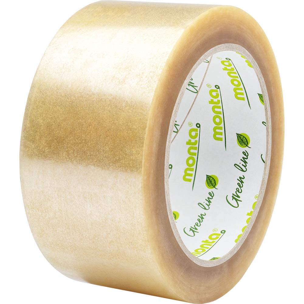 Image for MONTA BIOPACK ENVIRONMENTAL PACKAGING TAPE 48MM X 80M CLEAR from York Stationers