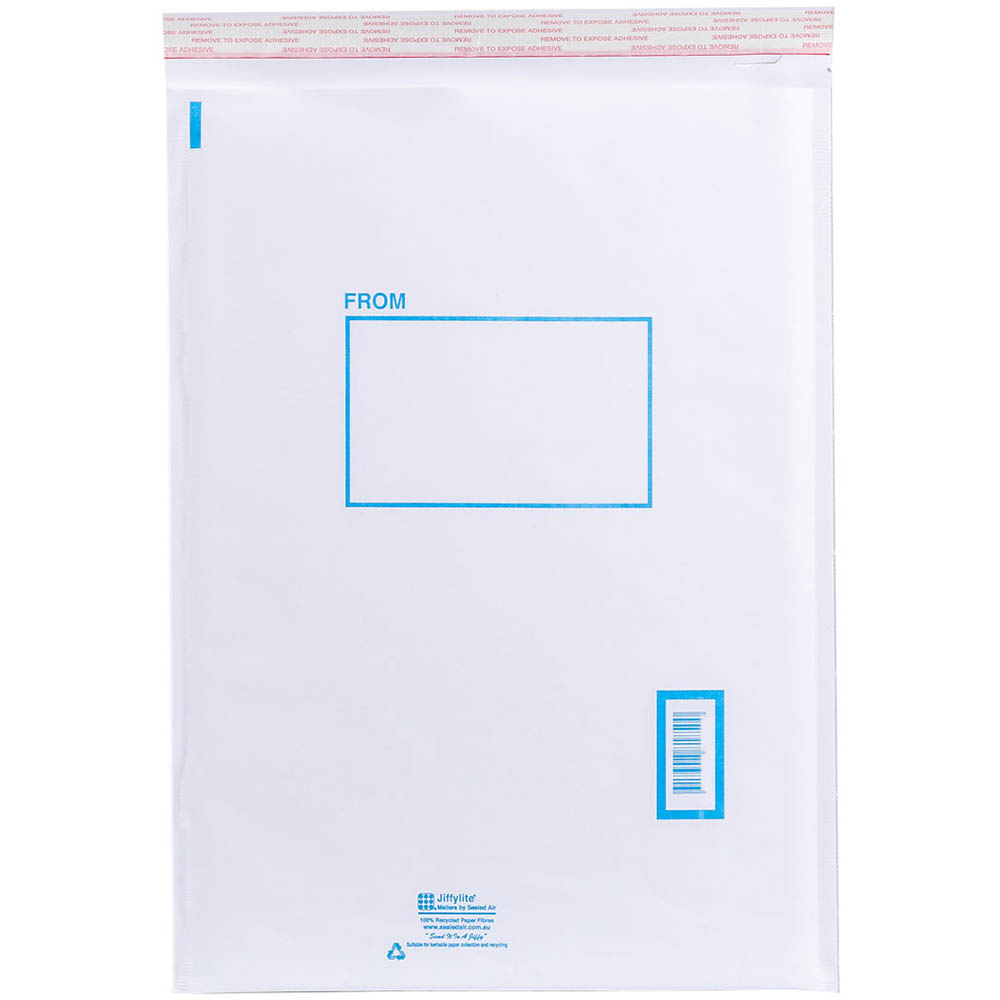 Image for JIFFYLITE BUBBLEPAK MAILER BAG 150 X 225MM SIZE 1 WHITE CARTON 240 from Olympia Office Products