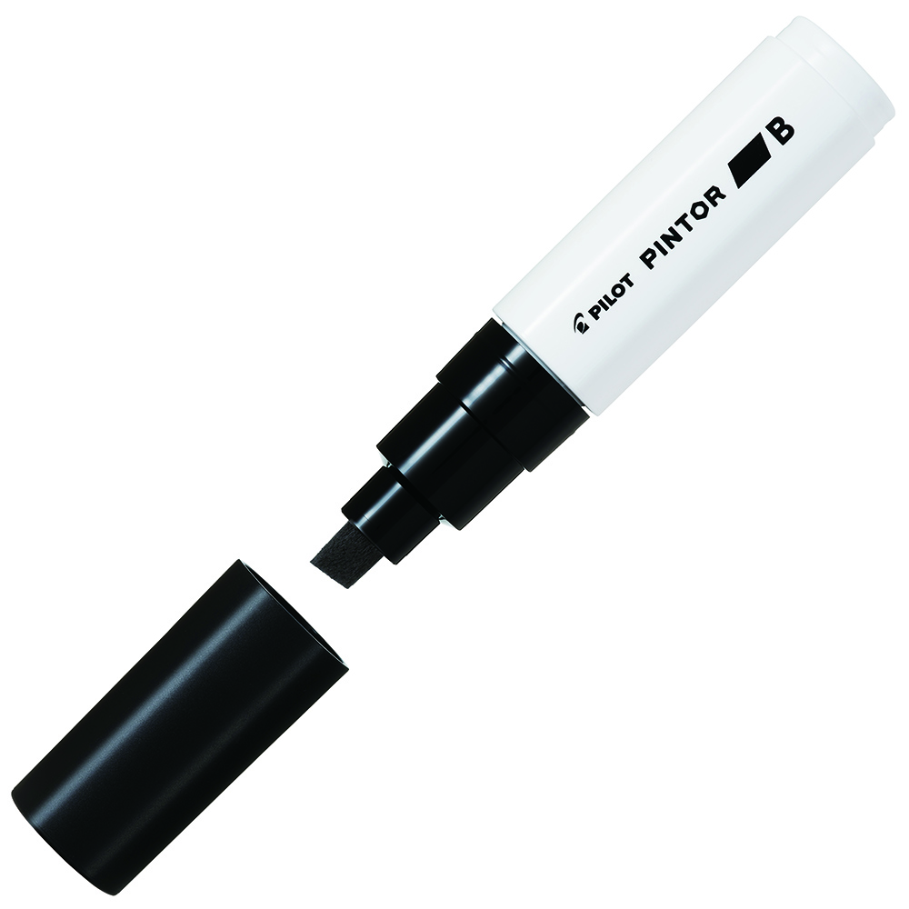 Image for PILOT PINTOR PAINT MARKER CHISEL BROAD 8.0MM BLACK from Australian Stationery Supplies