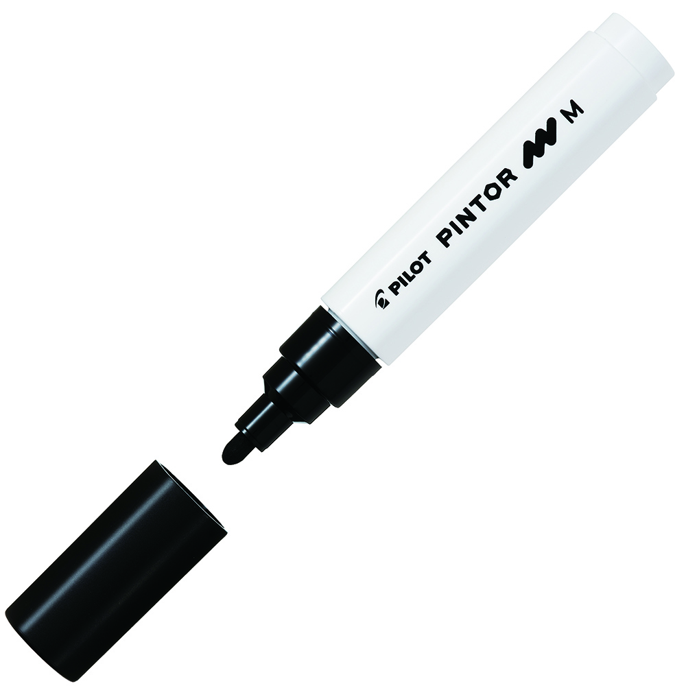 Image for PILOT PINTOR PAINT MARKER BULLET MEDIUM 1.4MM BLACK from Challenge Office Supplies
