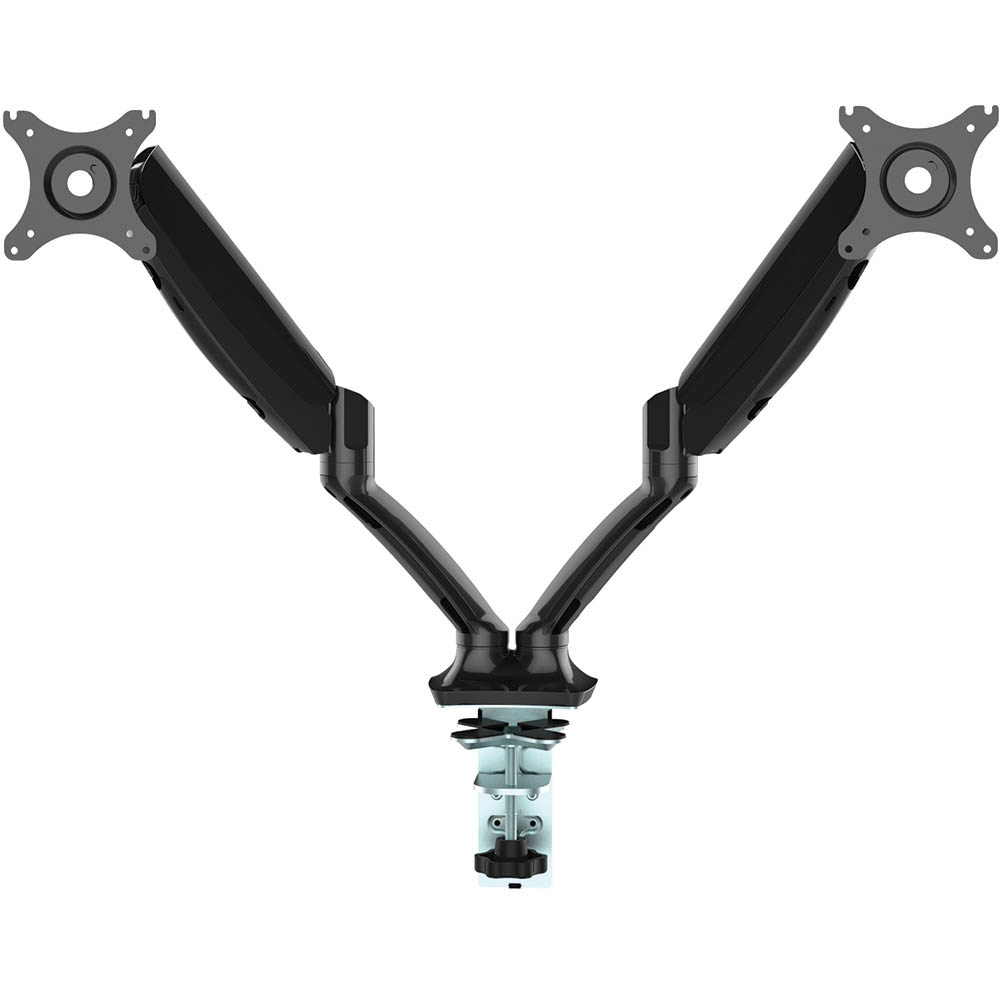 Image for GLADIUS DOUBLE MONITOR ARM BLACK from Prime Office Supplies
