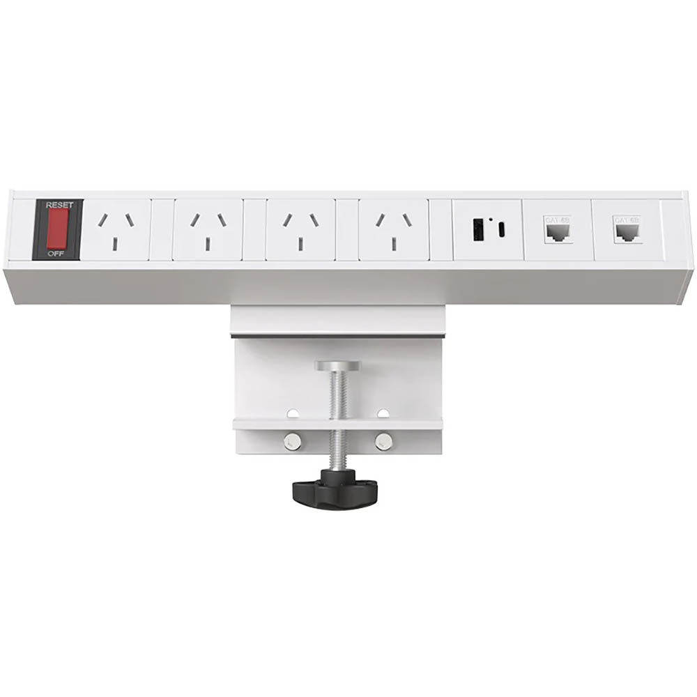 Image for SYLEX DESK CLAMP POWER BOARD WHITE from That Office Place PICTON