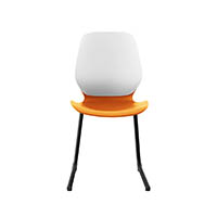 sylex kaleido chair cantilever legs orange