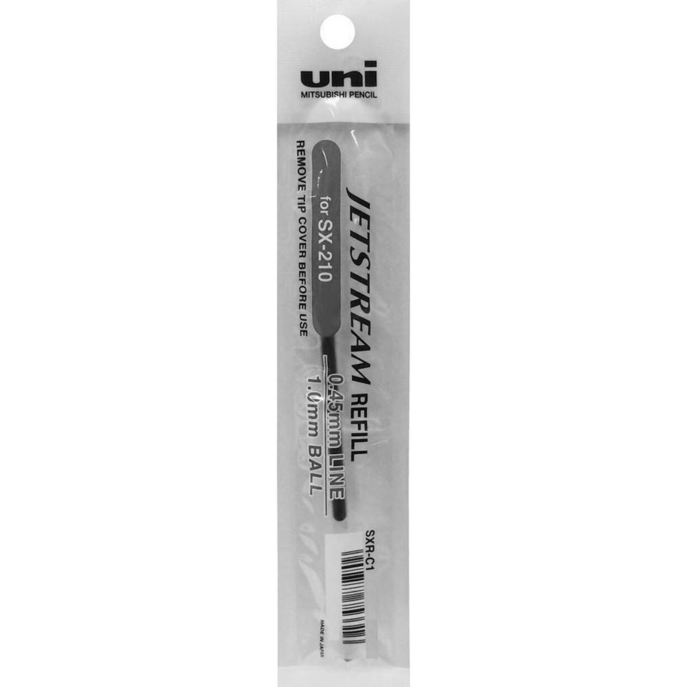 Image for UNI-BALL SXR-10 JETSTREAM ROLLERBALL REFILL 1.0MM BLACK BOX 12 from BusinessWorld Computer & Stationery Warehouse