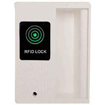 Image for STEELCO T-5 RFID LOCKER DOOR LOCK WHITE from Mitronics Corporation