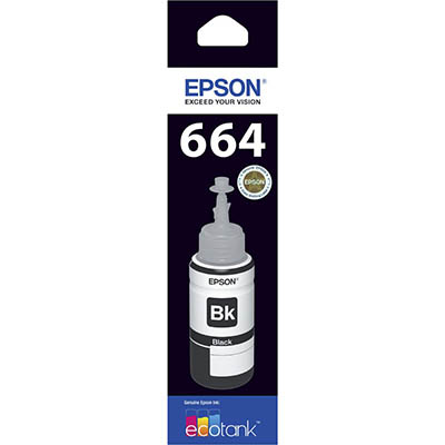 Image for EPSON T664 ECOTANK INK BOTTLE BLACK from Olympia Office Products