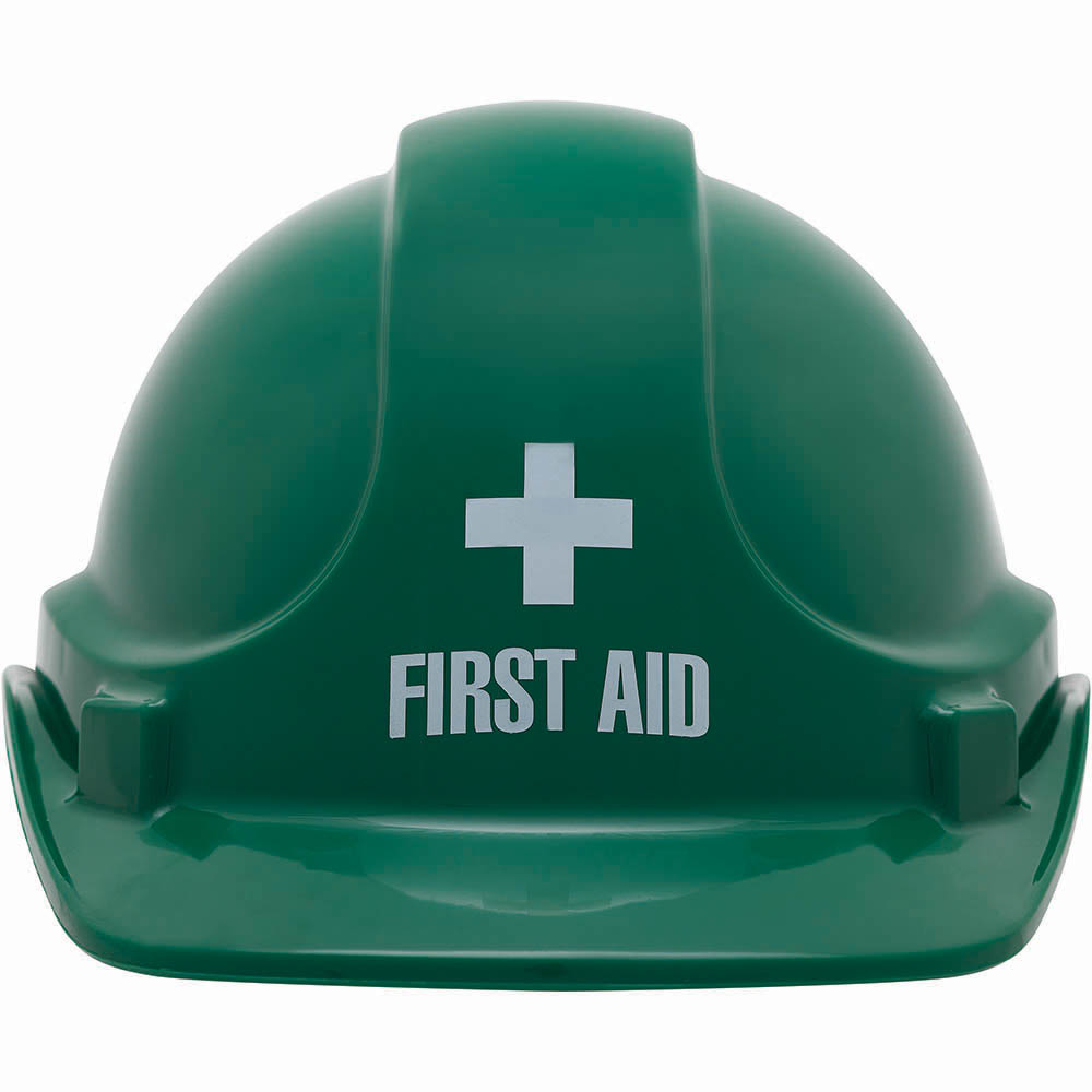 Image for TRAFALGAR FIRST AID HARD HAT GREEN from Pinnacle Office Supplies