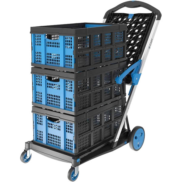 VCART FOLDING TROLLEY WITH BASKET 75KG CAPACITY |  | 7101475