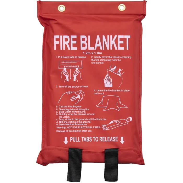 TRAFALGAR FIRE BLANKET FIBREGLASS 1.2 X 1.8M |  | 7101478