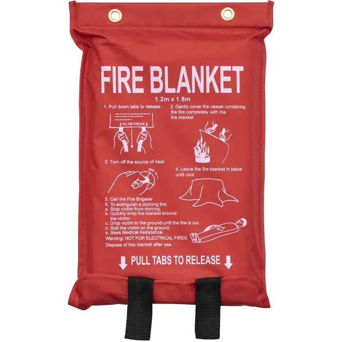 Image for TRAFALGAR FIRE BLANKET FIBREGLASS 1.2 X 1.8M from Prime Office Supplies