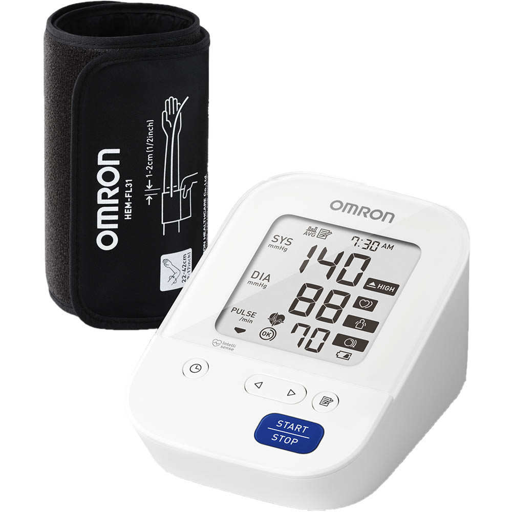 Image for OMRON HEM7156 BLOOD PRESSURE MONITOR WHITE from Clipboard Stationers & Art Supplies