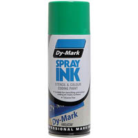 dy-mark stencil and colour coding spray ink 315g green