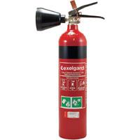 brady fire extinguisher co2 dry chemical 2kg