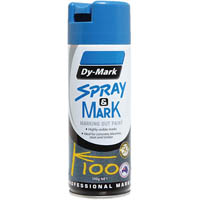 dy-mark spray and mark layout paint 350g fluro blue