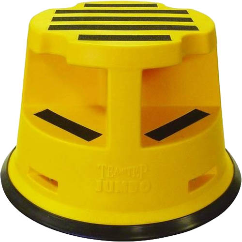 Image for BRADY JUMBO ROLLING KICKSTOOL 375 X 355MM YELLOW from Office Fix - WE WILL BEAT ANY ADVERTISED PRICE BY 10%