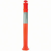 brady bollard value t top stem only 1150mm orange