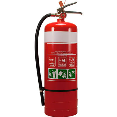 Image for BRADY FIRE EXTINGUISHER ABE DRY CHEMICAL 9KG from Office Heaven