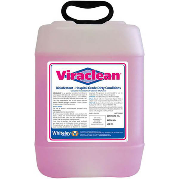 Image for VIRACLEAN HOSPITAL GRADE DISINFECTANT LEMON 15 LITRE from That Office Place PICTON