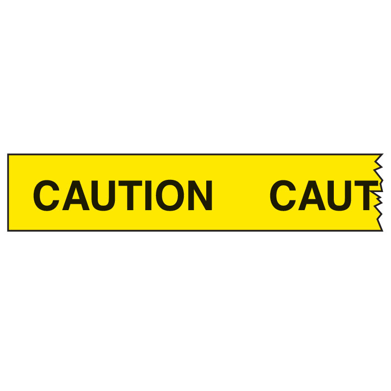 Image for BRADY ECONOMY BARRICADE TAPE CAUTION 75MM X 150M YELLOW from Office Heaven